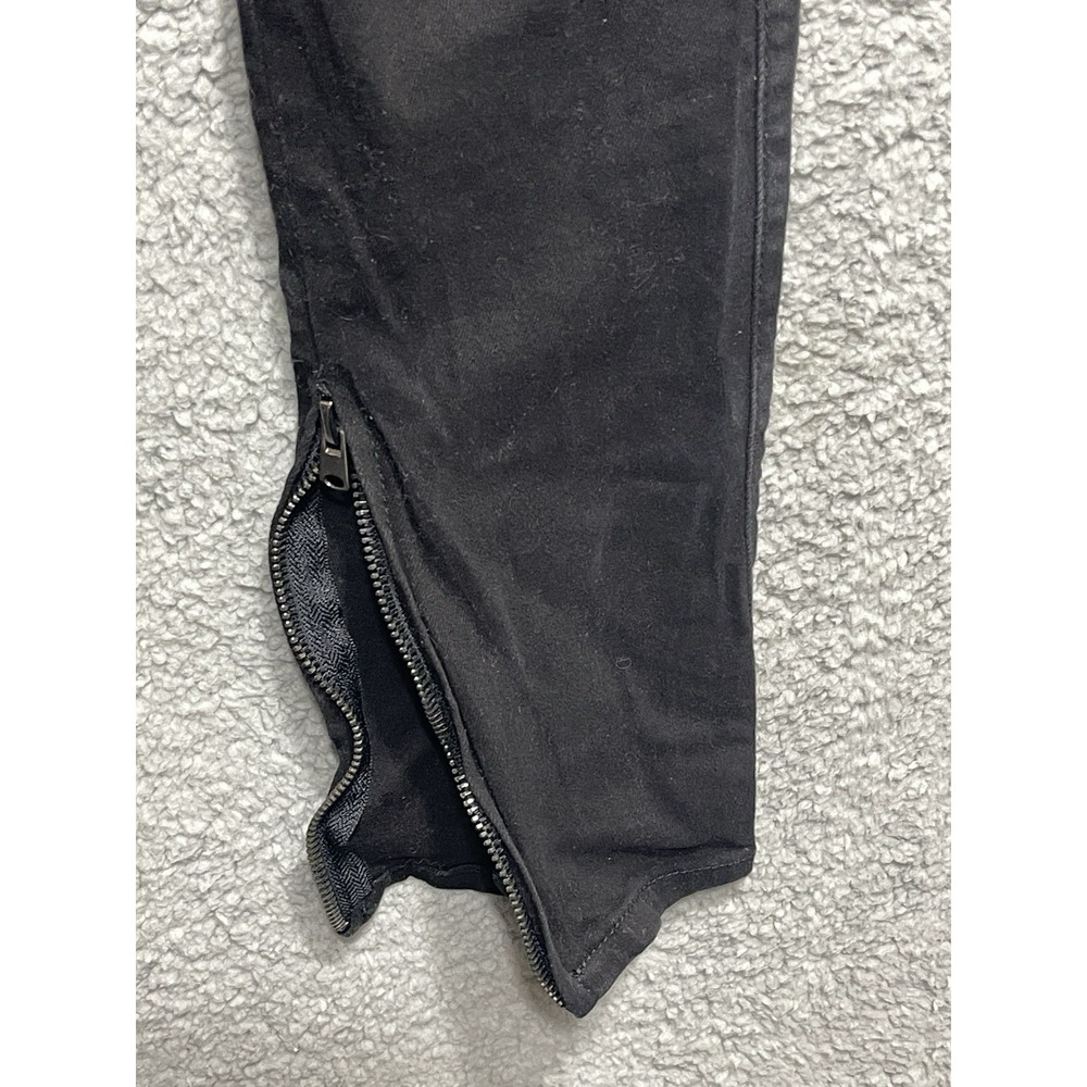 MNML Streetwear Cargo Jogger Pants Black Size L Drawstring Zip Ankle Pockets - Picture 10 of 12